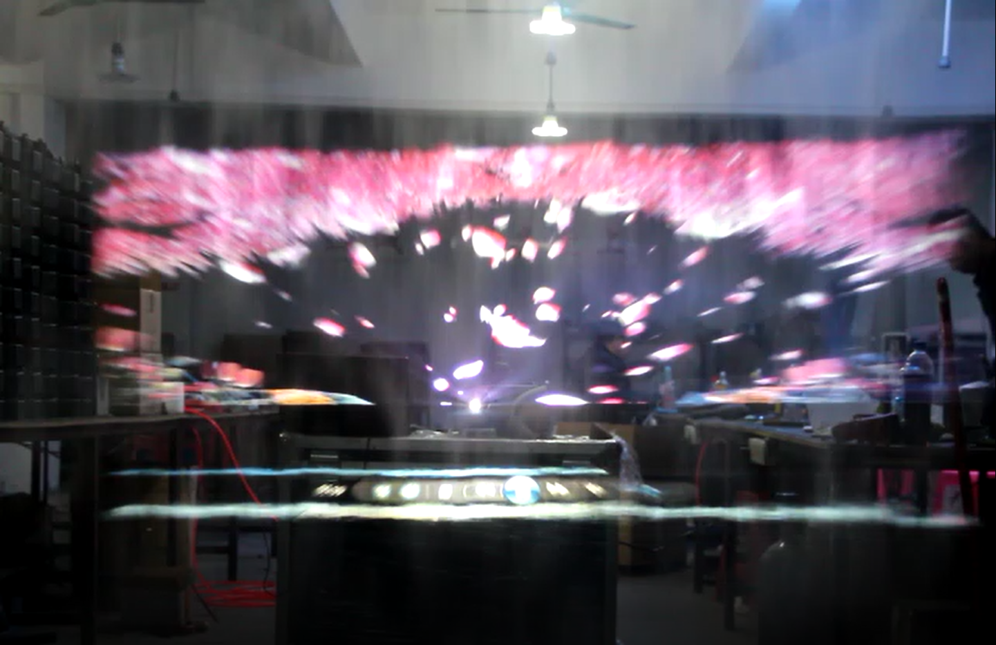 Heilongjiang tricks international hotel fog screen fog curtain 3D holographic effect display