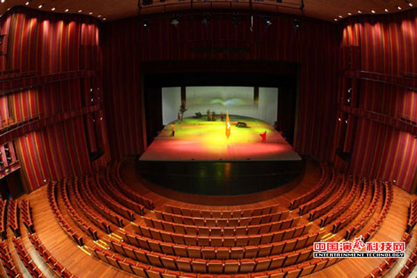 Theater building stage lighting elements