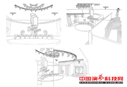 舞臺燈光設(shè)計電視節(jié)目《全能星戰(zhàn)》舞美燈光設(shè)計效果圖