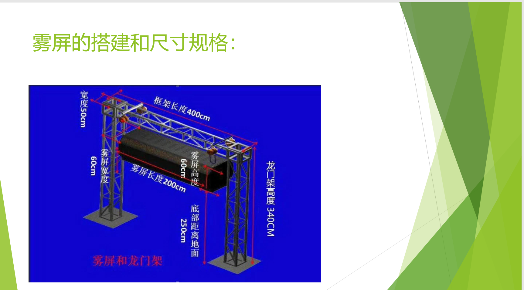 霧屏/霧幕機(jī)/水霧機(jī)的投影機(jī)解說效果圖